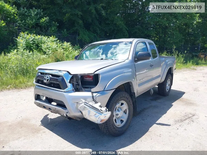 2014 Toyota Tacoma VIN: 5TFUX4ENXEX029819 Lot: 39777249