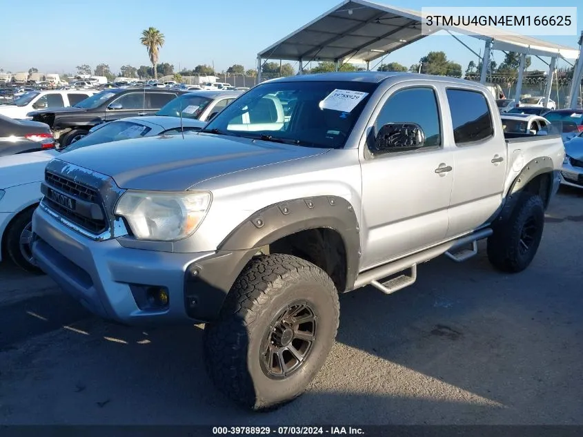 2014 Toyota Tacoma Prerunner V6 VIN: 3TMJU4GN4EM166625 Lot: 39788929