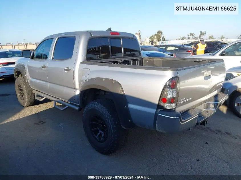 2014 Toyota Tacoma Prerunner V6 VIN: 3TMJU4GN4EM166625 Lot: 39788929