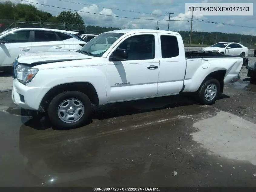 2014 Toyota Tacoma VIN: 5TFTX4CNXEX047543 Lot: 39897723