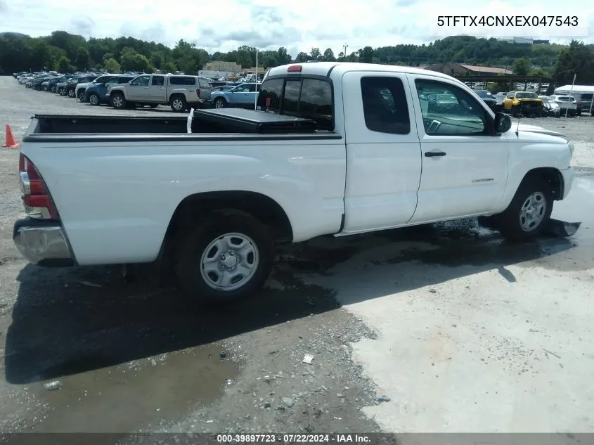 2014 Toyota Tacoma VIN: 5TFTX4CNXEX047543 Lot: 39897723