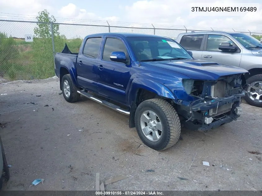 2014 Toyota Tacoma Prerunner V6 VIN: 3TMJU4GN4EM169489 Lot: 39910155