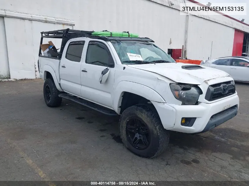 3TMLU4EN5EM153135 2014 Toyota Tacoma Double Cab