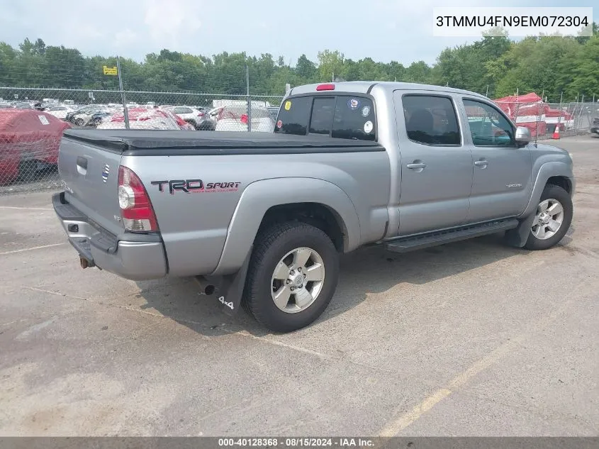 2014 Toyota Tacoma Base V6 VIN: 3TMMU4FN9EM072304 Lot: 40128368