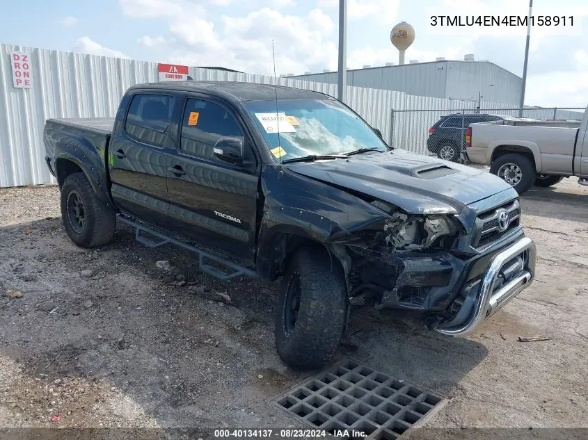 2014 Toyota Tacoma Base V6 VIN: 3TMLU4EN4EM158911 Lot: 40134137