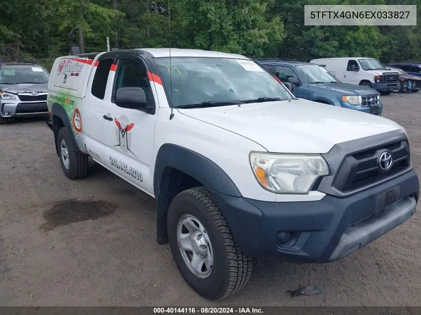 2014 Toyota Tacoma Prerunner VIN: 5TFTX4GN6EX033827 Lot: 40144116