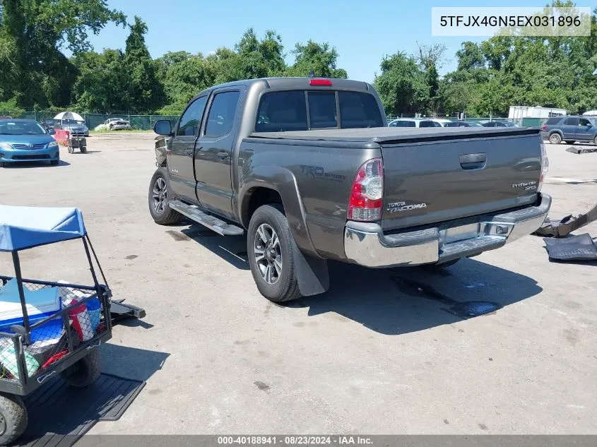 2014 Toyota Tacoma Prerunner VIN: 5TFJX4GN5EX031896 Lot: 40188941