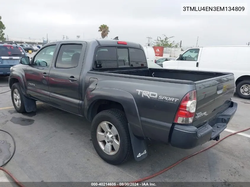 2014 Toyota Tacoma Base V6 VIN: 3TMLU4EN3EM134809 Lot: 40214605