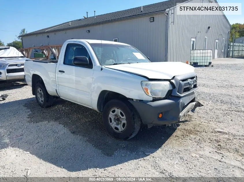 2014 Toyota Tacoma VIN: 5TFNX4CN4EX031735 Lot: 40253969