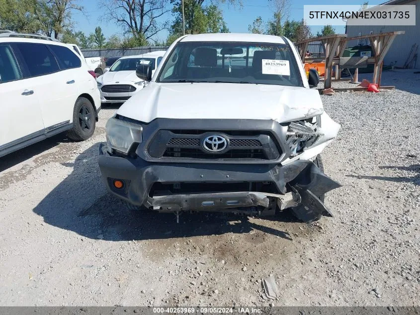 2014 Toyota Tacoma VIN: 5TFNX4CN4EX031735 Lot: 40253969