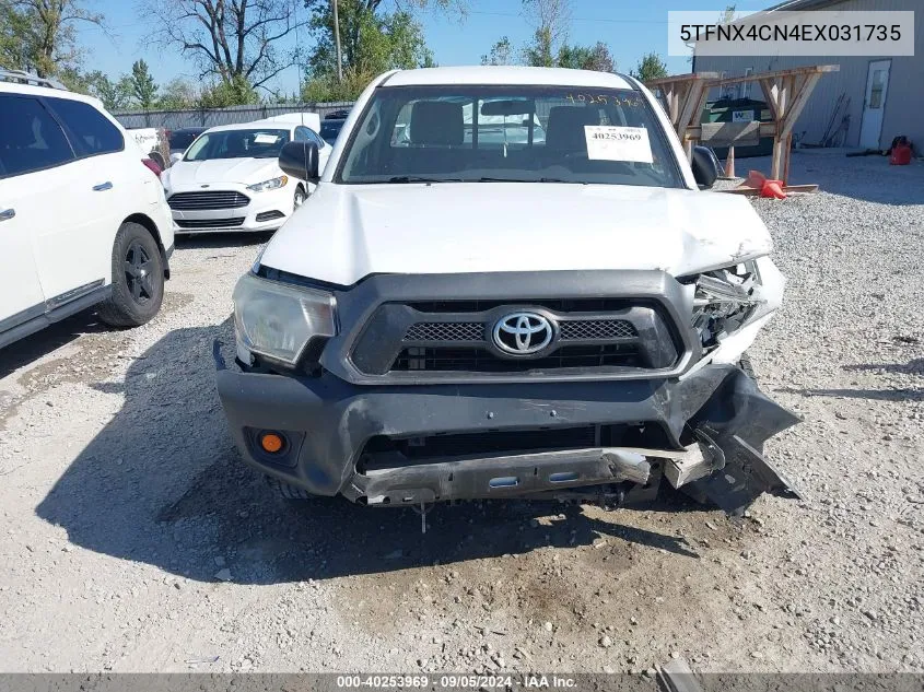 2014 Toyota Tacoma VIN: 5TFNX4CN4EX031735 Lot: 40253969