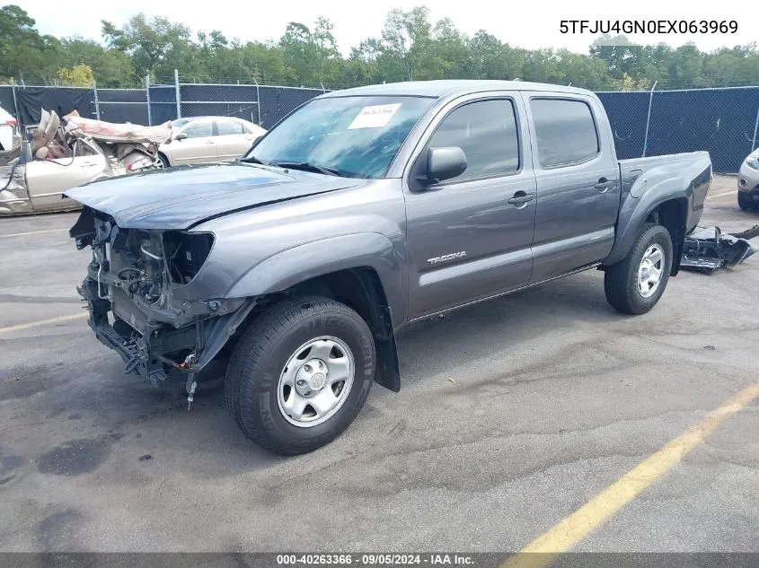 5TFJU4GN0EX063969 2014 Toyota Tacoma Prerunner V6