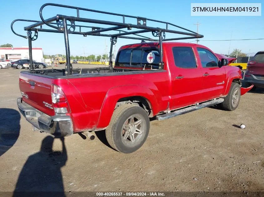 2014 Toyota Tacoma Dbl Cab Prerunner Lng Bed VIN: 3TMKU4HN4EM041921 Lot: 40265537