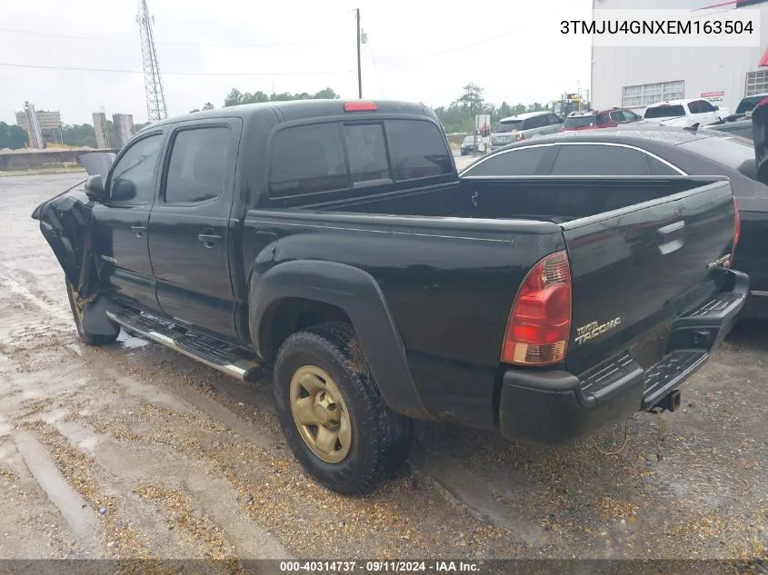 2014 Toyota Tacoma Prerunner V6 VIN: 3TMJU4GNXEM163504 Lot: 40314737