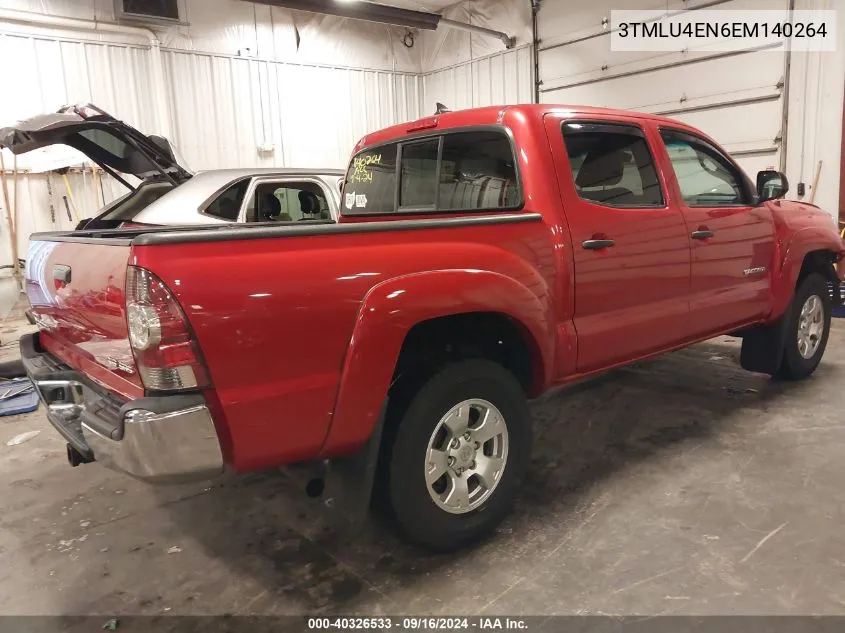 3TMLU4EN6EM140264 2014 Toyota Tacoma Base V6