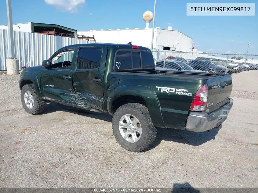 2014 Toyota Tacoma Base V6 VIN: 5TFLU4EN9EX099817 Lot: 40357579