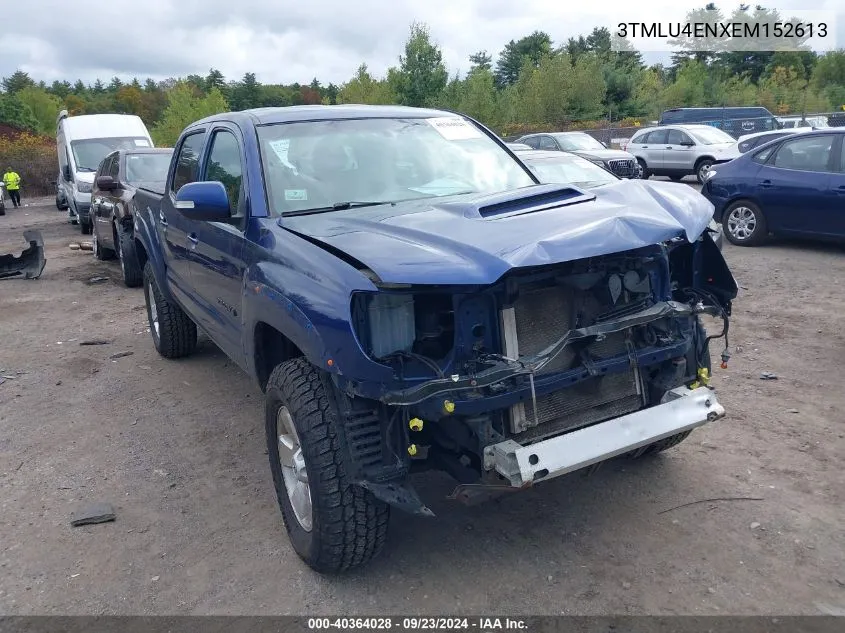 2014 Toyota Tacoma Base V6 VIN: 3TMLU4ENXEM152613 Lot: 40364028