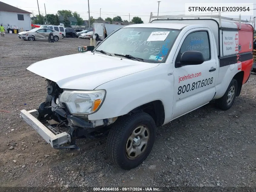 2014 Toyota Tacoma VIN: 5TFNX4CN1EX039954 Lot: 40364035