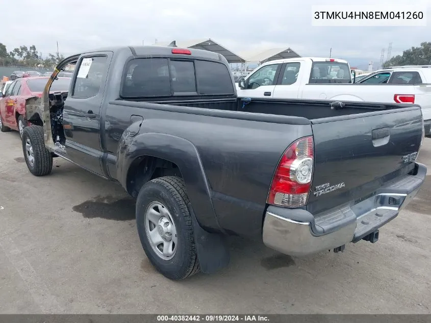 2014 Toyota Tacoma Prerunner V6 VIN: 3TMKU4HN8EM041260 Lot: 40382442