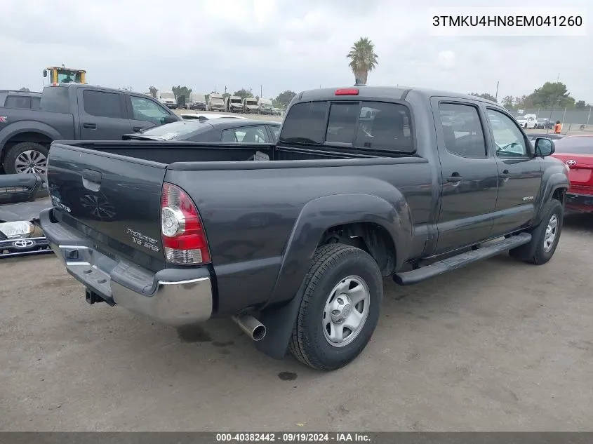 2014 Toyota Tacoma Prerunner V6 VIN: 3TMKU4HN8EM041260 Lot: 40382442