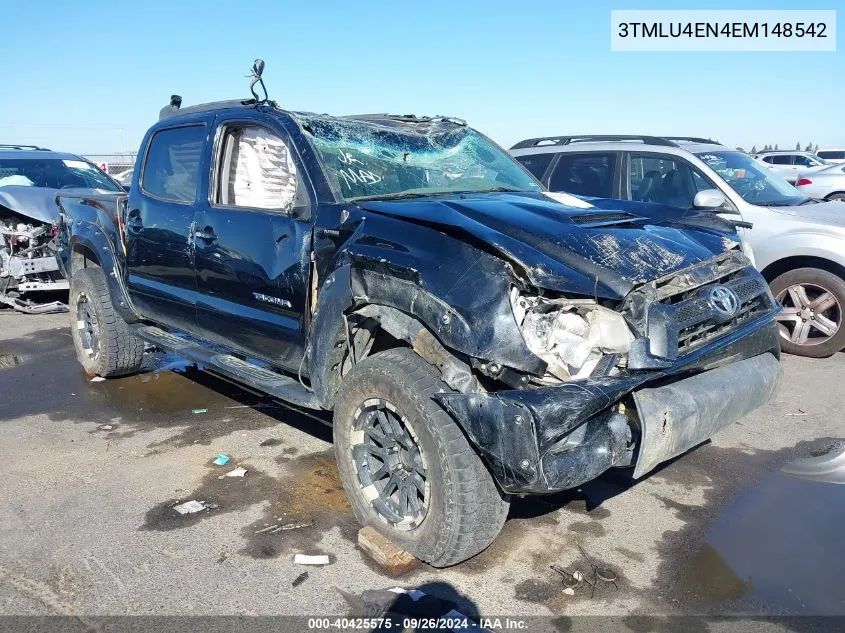 3TMLU4EN4EM148542 2014 Toyota Tacoma Base V6