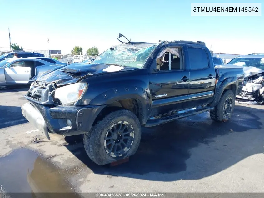 3TMLU4EN4EM148542 2014 Toyota Tacoma Base V6