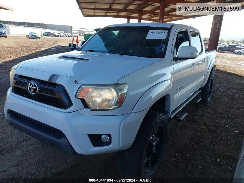 2014 Toyota Tacoma Prerunner V6 VIN: 3TMJU4GN0EM169599 Lot: 40441894