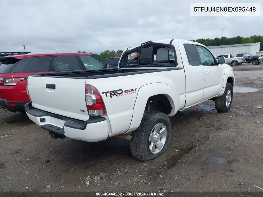 2014 Toyota Tacoma Base V6 VIN: 5TFUU4EN0EX095448 Lot: 40444232