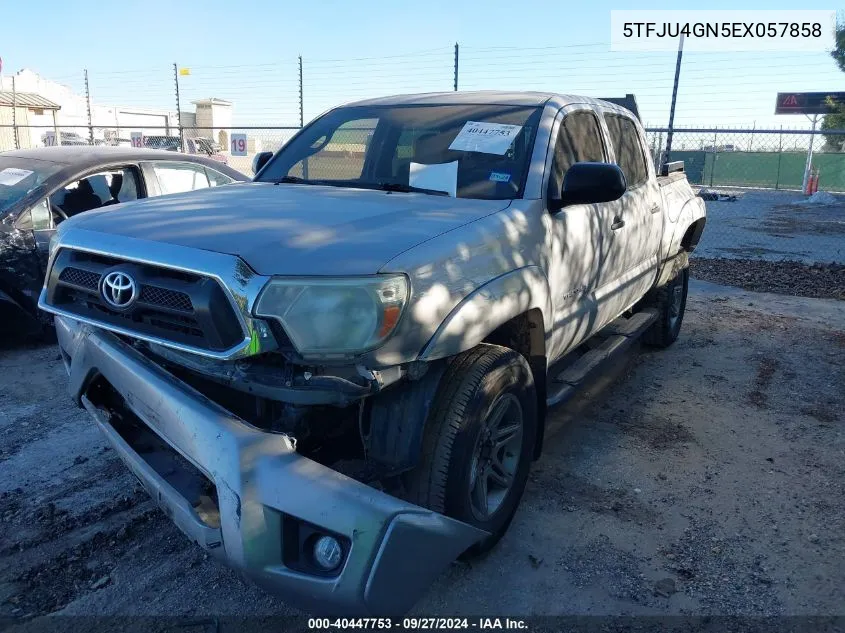 2014 Toyota Tacoma Prerunner V6 VIN: 5TFJU4GN5EX057858 Lot: 40447753