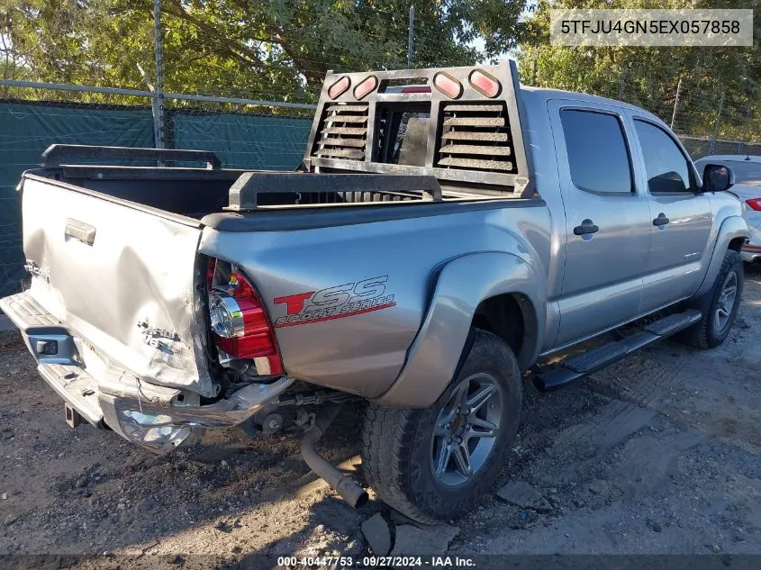 2014 Toyota Tacoma Prerunner V6 VIN: 5TFJU4GN5EX057858 Lot: 40447753