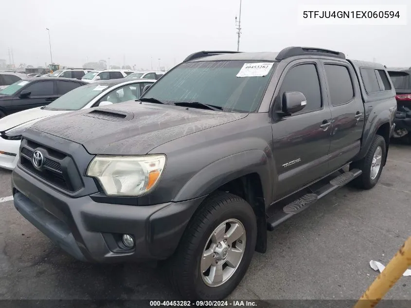 5TFJU4GN1EX060594 2014 Toyota Tacoma Double Cab Prerunner