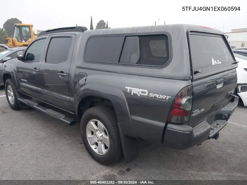 5TFJU4GN1EX060594 2014 Toyota Tacoma Double Cab Prerunner