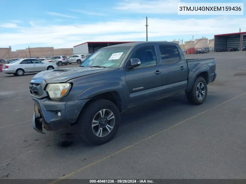 2014 Toyota Tacoma Prerunner V6 VIN: 3TMJU4GNXEM159436 Lot: 40461236