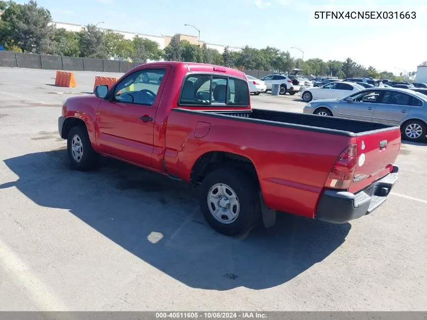 5TFNX4CN5EX031663 2014 Toyota Tacoma