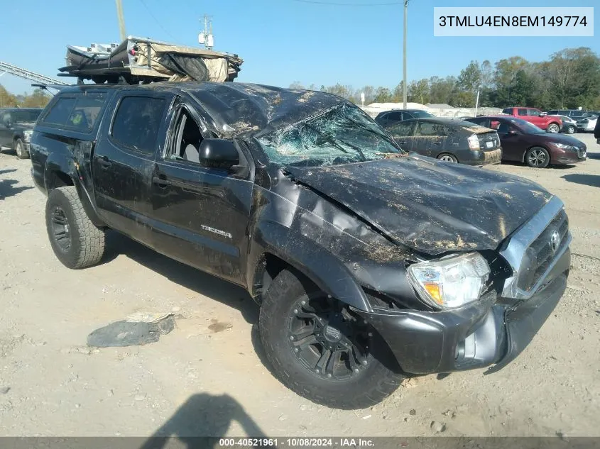 2014 Toyota Tacoma Base V6 VIN: 3TMLU4EN8EM149774 Lot: 40521961