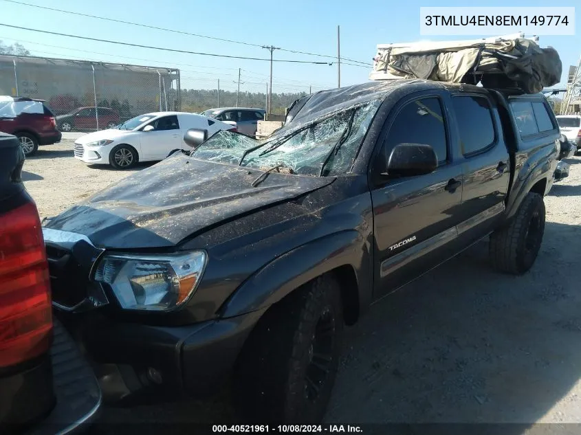 2014 Toyota Tacoma Base V6 VIN: 3TMLU4EN8EM149774 Lot: 40521961