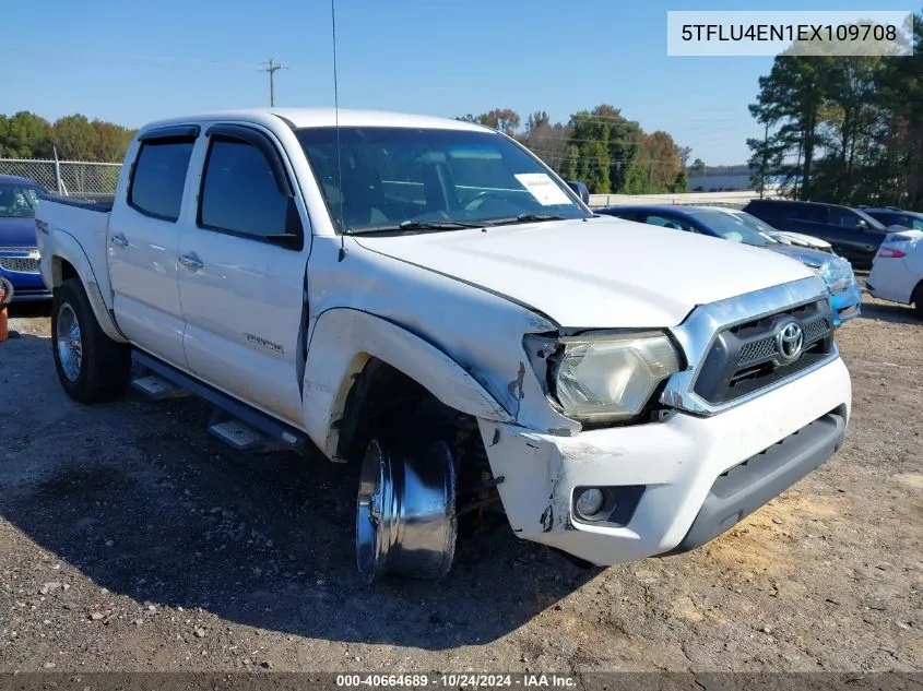 2014 Toyota Tacoma Double Cab VIN: 5TFLU4EN1EX109708 Lot: 40664689