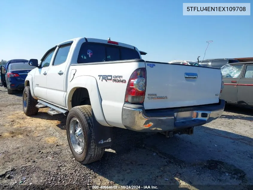 2014 Toyota Tacoma Double Cab VIN: 5TFLU4EN1EX109708 Lot: 40664689