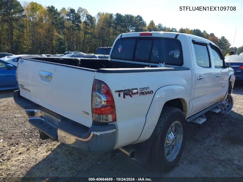 2014 Toyota Tacoma Double Cab VIN: 5TFLU4EN1EX109708 Lot: 40664689