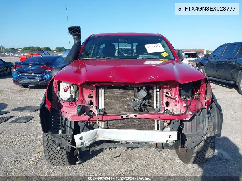 5TFTX4GN3EX028777 2014 Toyota Tacoma Prerunner Access Cab