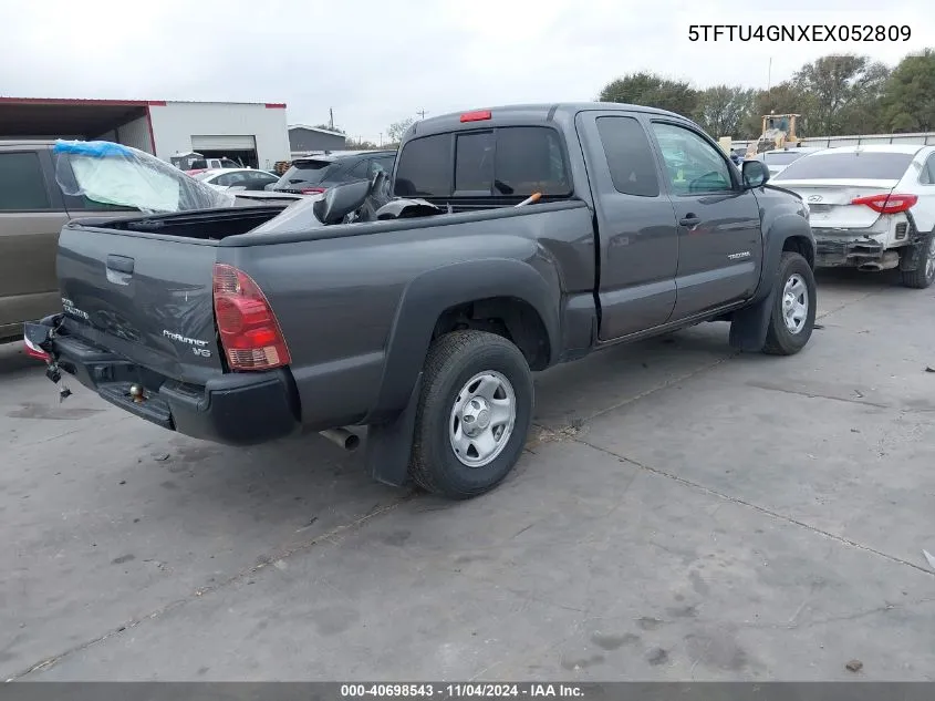 2014 Toyota Tacoma Prerunner V6 VIN: 5TFTU4GNXEX052809 Lot: 40698543