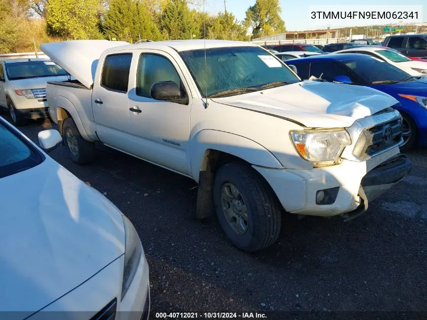 2014 Toyota Tacoma Base V6 VIN: 3TMMU4FN9EM062341 Lot: 40712021