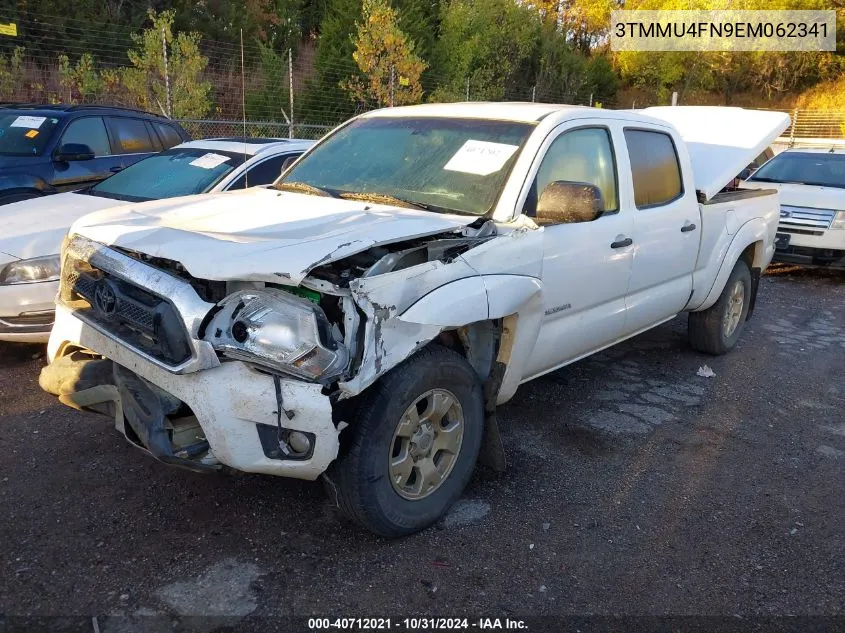 2014 Toyota Tacoma Base V6 VIN: 3TMMU4FN9EM062341 Lot: 40712021