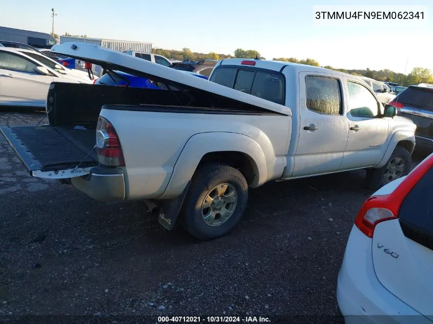 2014 Toyota Tacoma Base V6 VIN: 3TMMU4FN9EM062341 Lot: 40712021