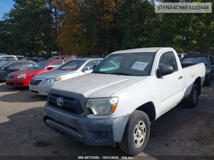 2014 Toyota Tacoma VIN: 5TFNX4CN6EX032448 Lot: 40737853