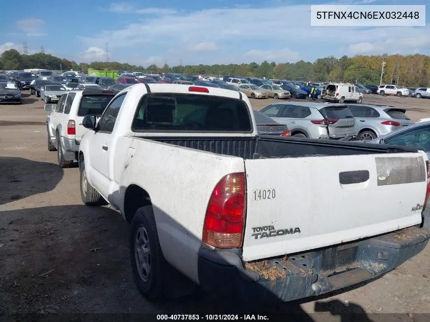 2014 Toyota Tacoma VIN: 5TFNX4CN6EX032448 Lot: 40737853