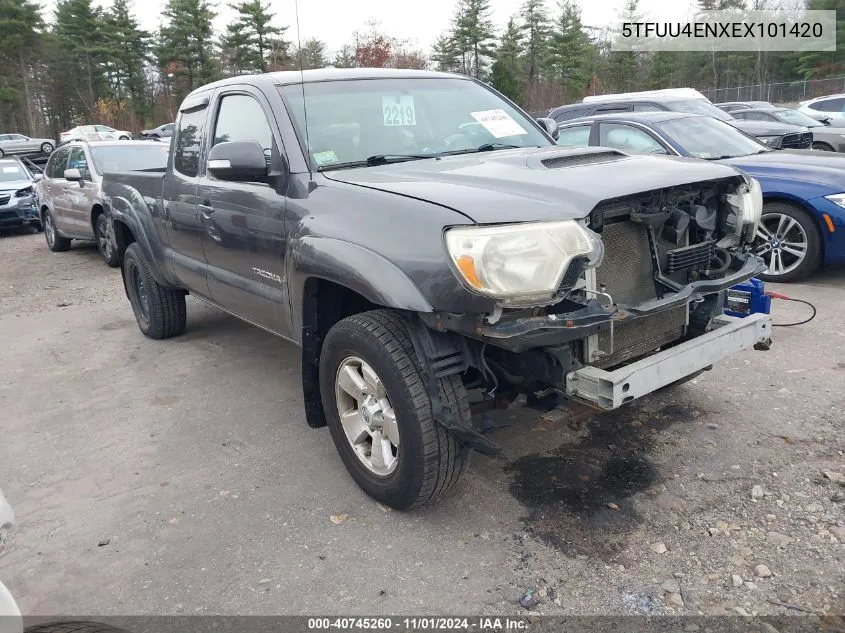 2014 Toyota Tacoma VIN: 5TFUU4ENXEX101420 Lot: 40745260