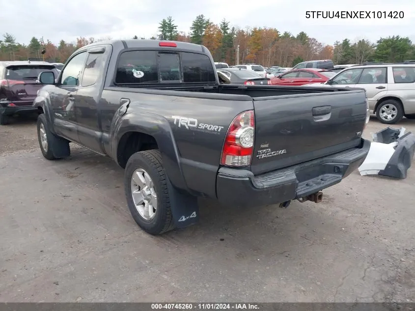 2014 Toyota Tacoma VIN: 5TFUU4ENXEX101420 Lot: 40745260