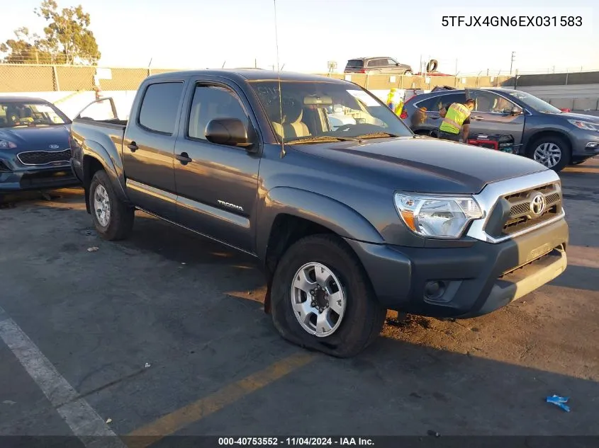 2014 Toyota Tacoma Prerunner VIN: 5TFJX4GN6EX031583 Lot: 40753552