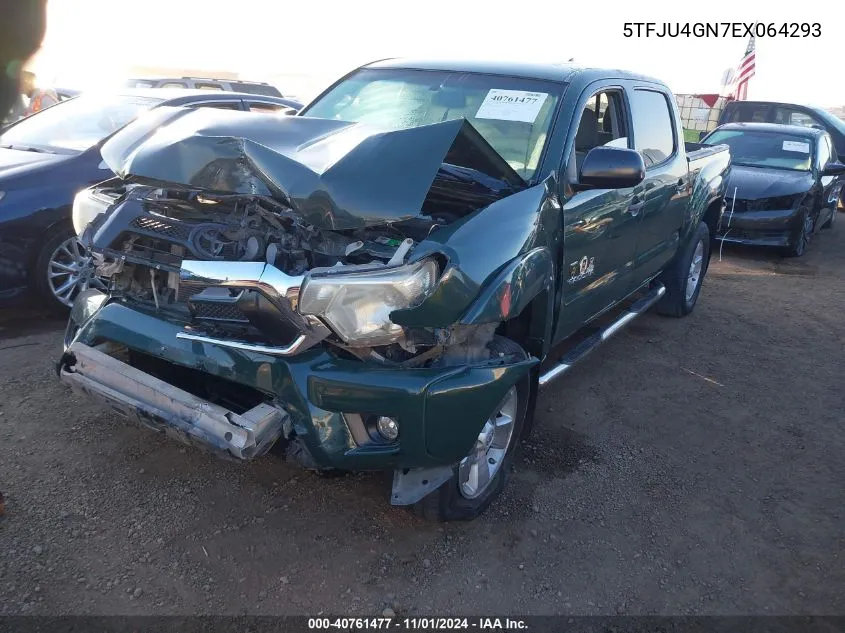 5TFJU4GN7EX064293 2014 Toyota Tacoma Prerunner V6